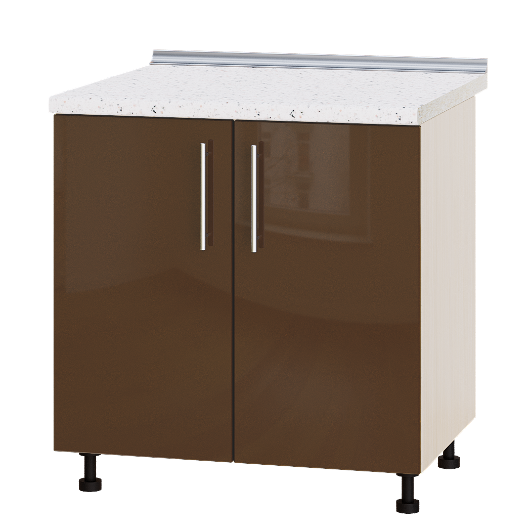 Шафа нижня Еверест Модерн модуль Низ Н82-800 80х47х85 см Капучино глянець/Дуб Молочний (05480)