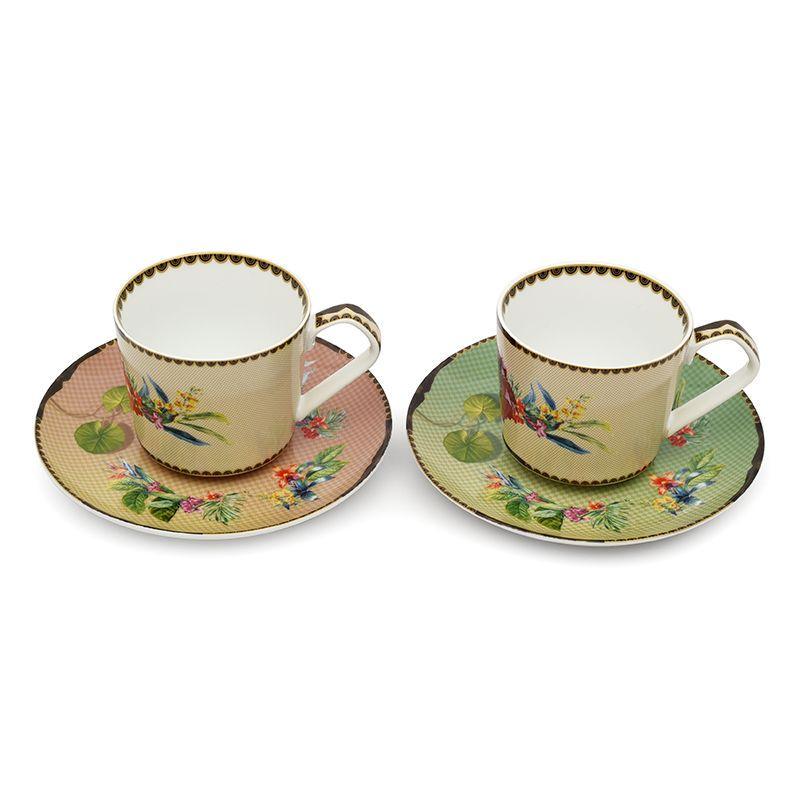Набор чашек для чая с блюдцами Palais Royal Ete Savage фарфоровых 175 мл/2 шт. (37002) - фото 2