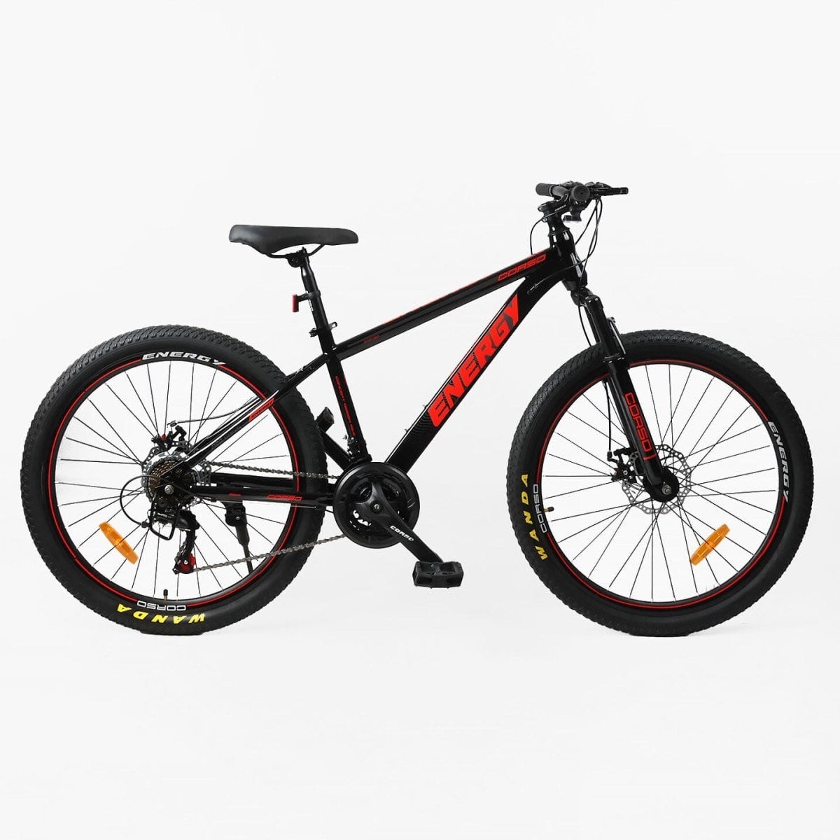 Велосипед гірський Corso Energy 26"/15" Чорно-помаранчевий (524961589)