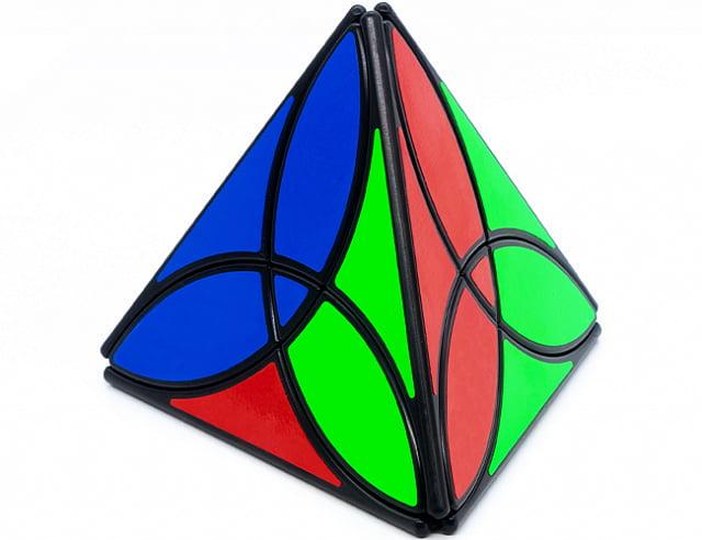 Головоломка пирамидка QiYi Clover Pyraminx Black (135578)