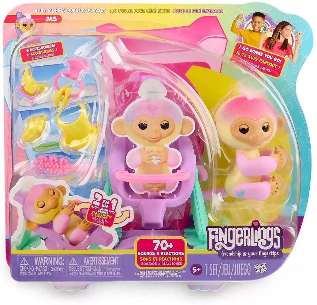 Обезьянка интерактивная Fingerlings 2023 Interactive Baby Monkey Nursery Playset (30357597) - фото 2 Обезьянка интерактивная Fingerlings 2023 Interactive Baby Monkey Nursery Playset (30357597) - фото 2
