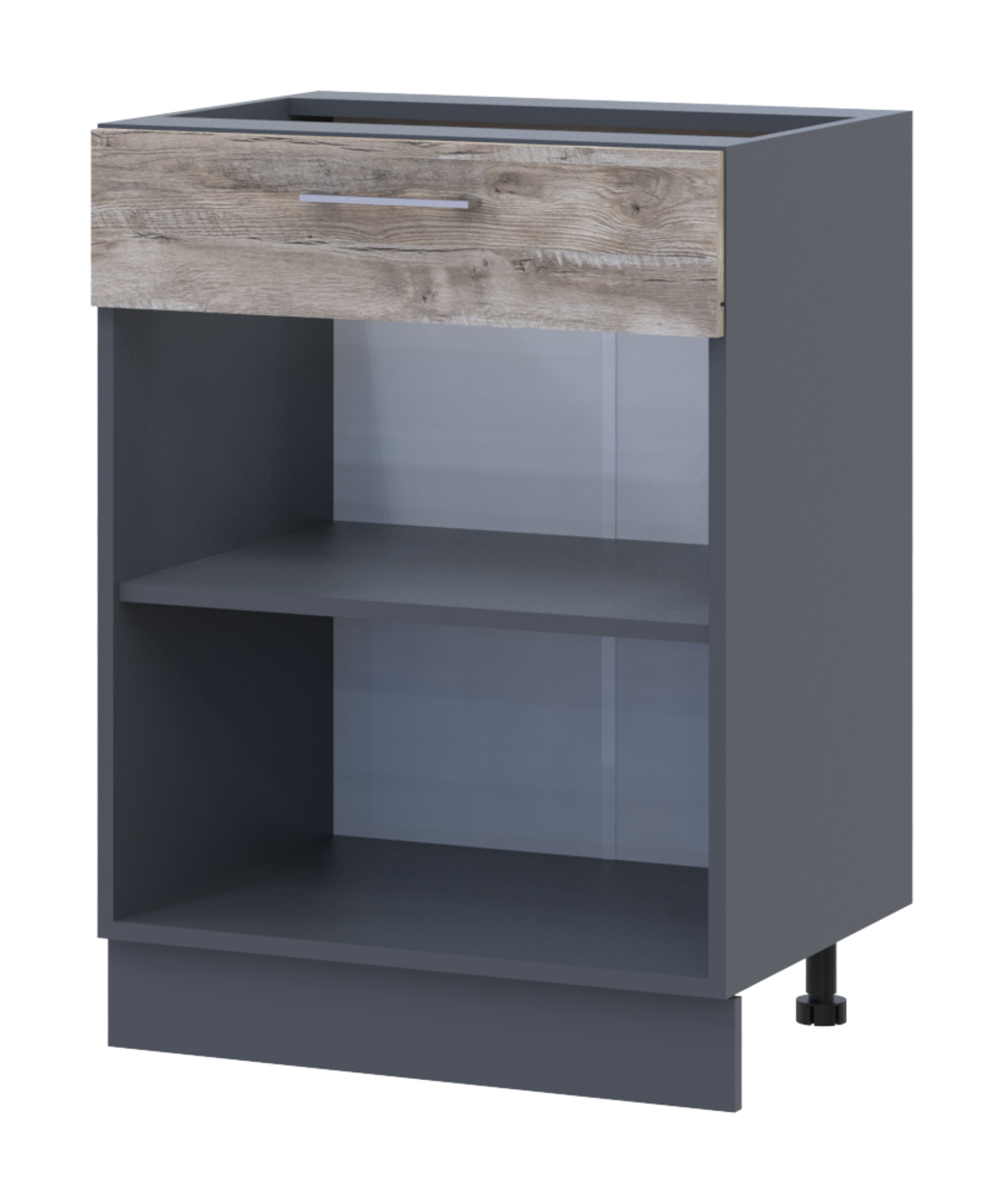 Кухня Doros Лея НЯ82_Ш60 нижняя правая ДСП 60х46,6х82 см Графитовый/Клондайк (80359569.7) - фото 2