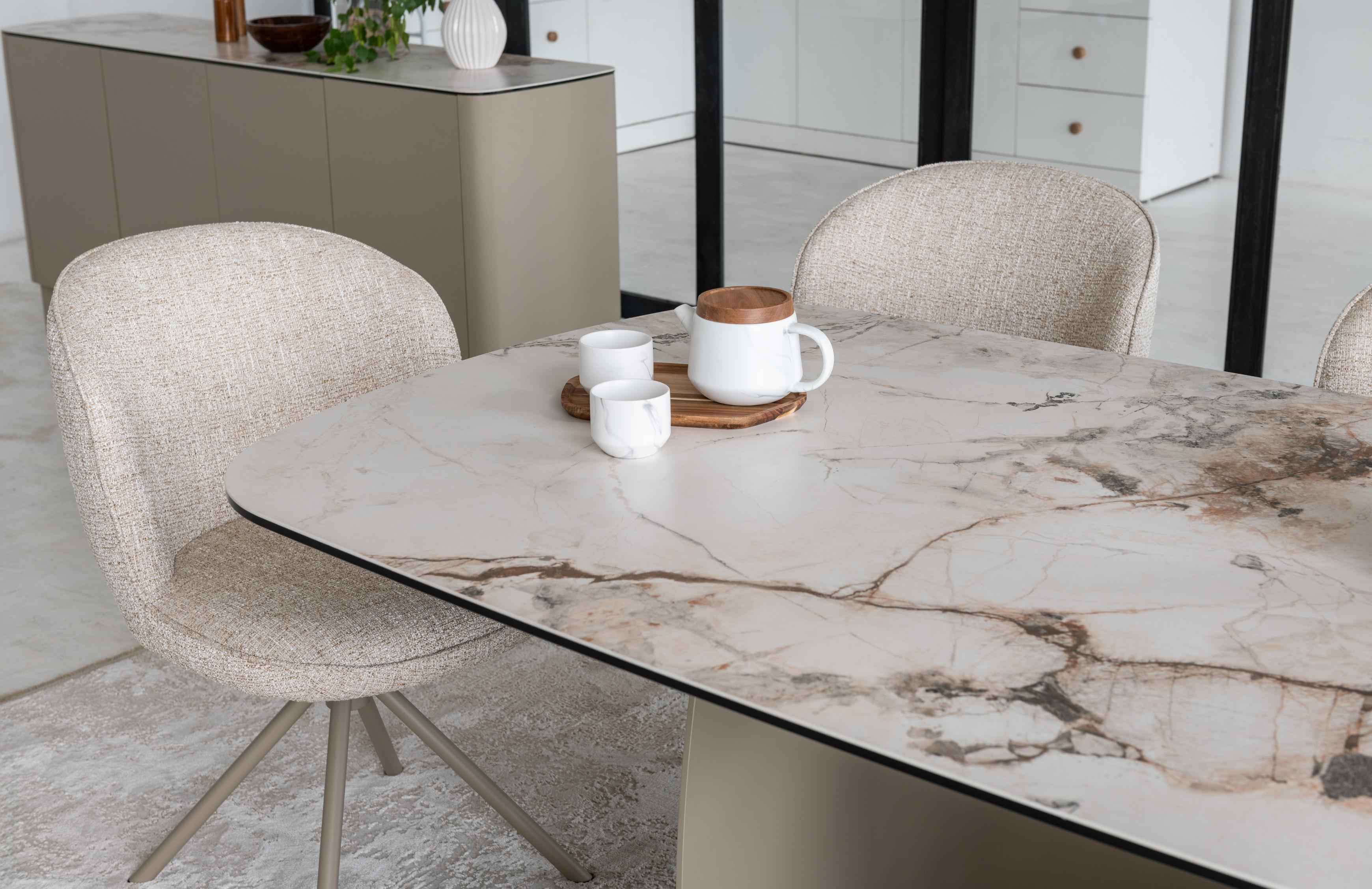 Обідній стіл розсувний Vetro Mebel Крістіано 2000/3000х1000x760 мм Аврора голд/Бежевий (TML-1300) - фото 4 Обідній стіл розсувний Vetro Mebel Крістіано 2000/3000х1000x760 мм Аврора голд/Бежевий (TML-1300) - фото 4