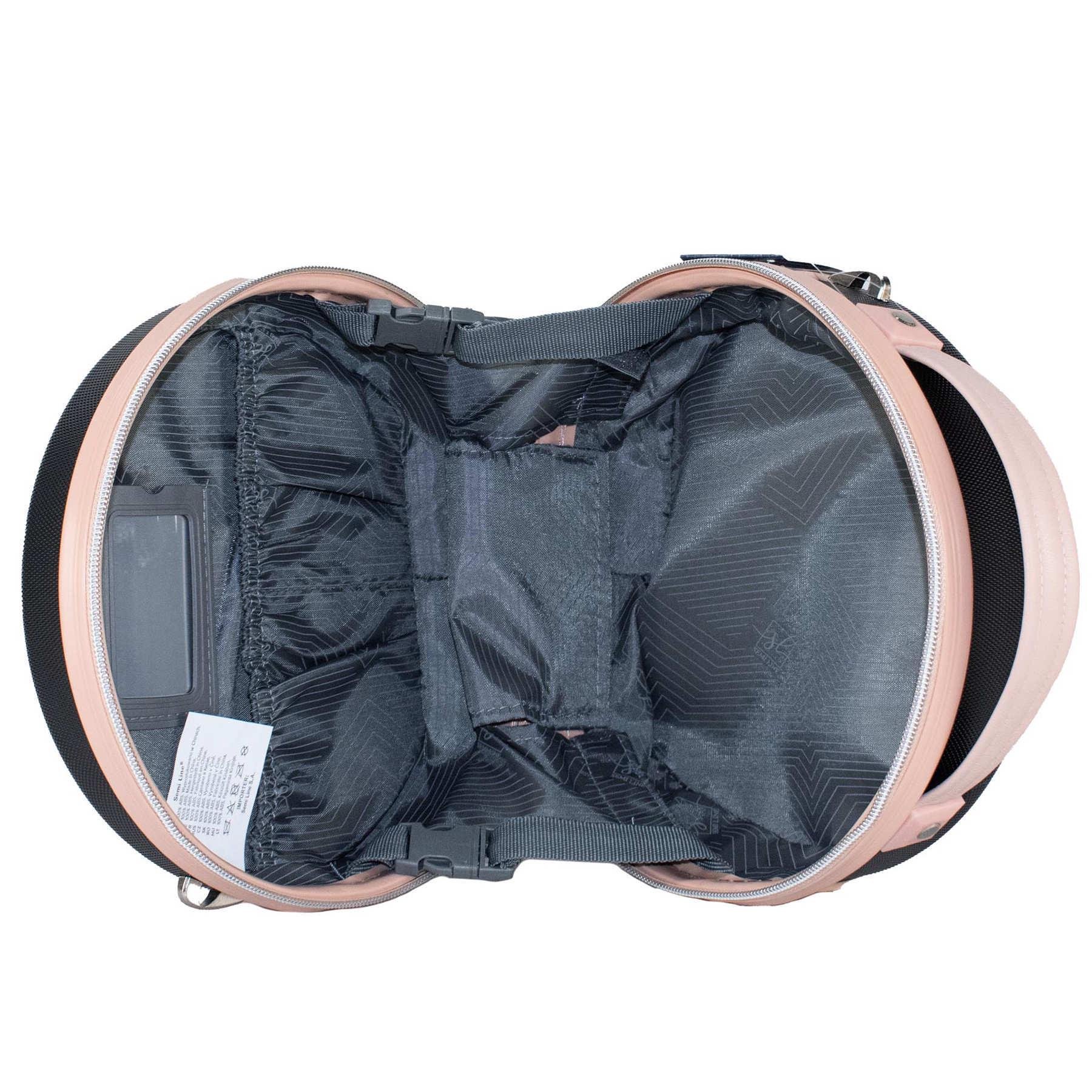 Бьюті-кейс SEMI LINE 5L Black/Pink Cream (T5671-1) - фото 2