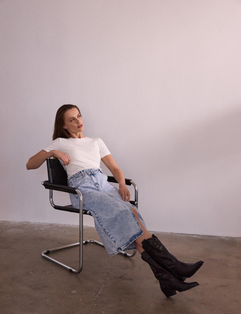 Юбка джинсовая женская Diverse ARILA M Светло-голубой (5905384039132) - фото 6 Юбка джинсовая женская Diverse ARILA M Светло-голубой (5905384039132) - фото 6