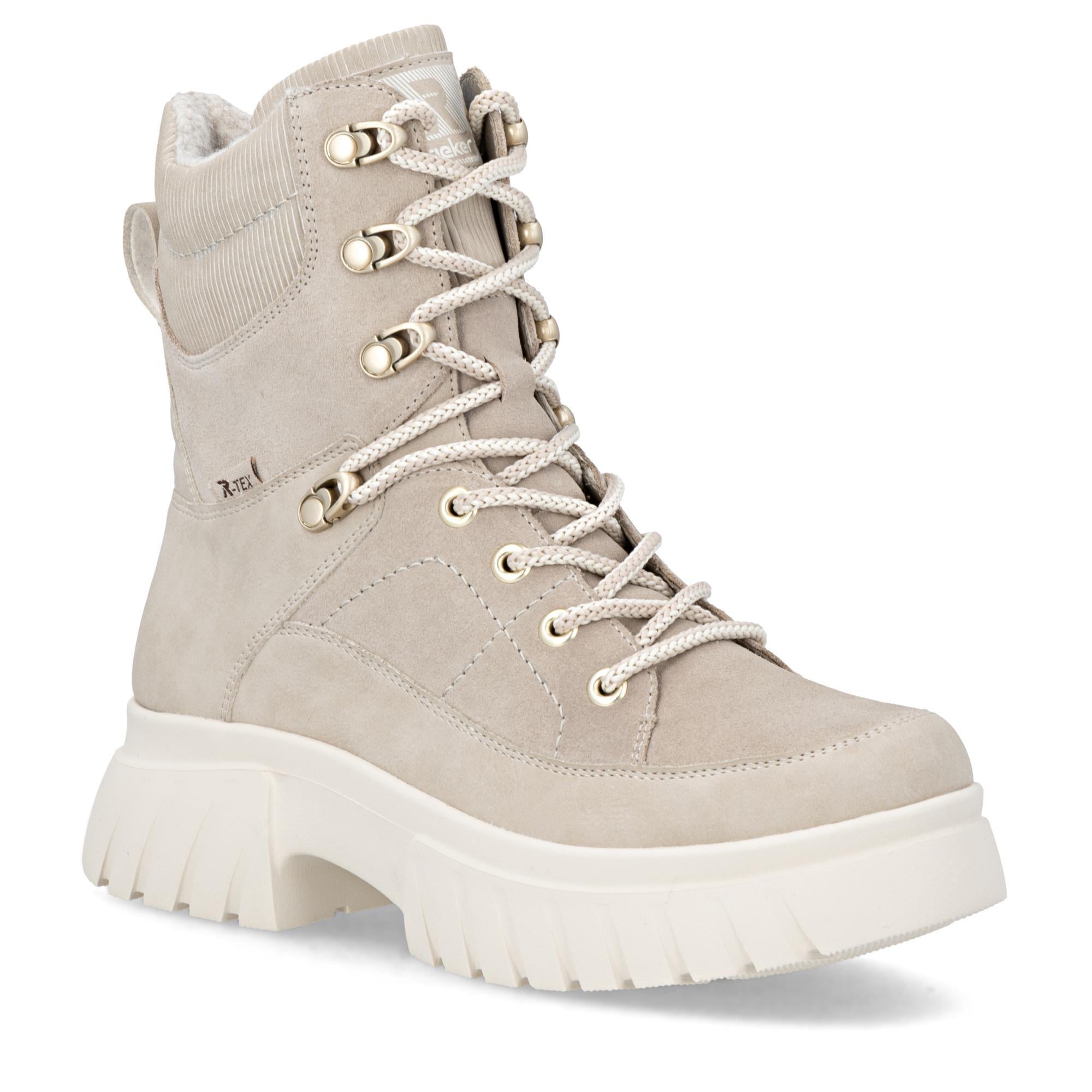 Ботинки женские зимние RIEKER Evolution повседневные р. 37 Бежевый (013901-37)