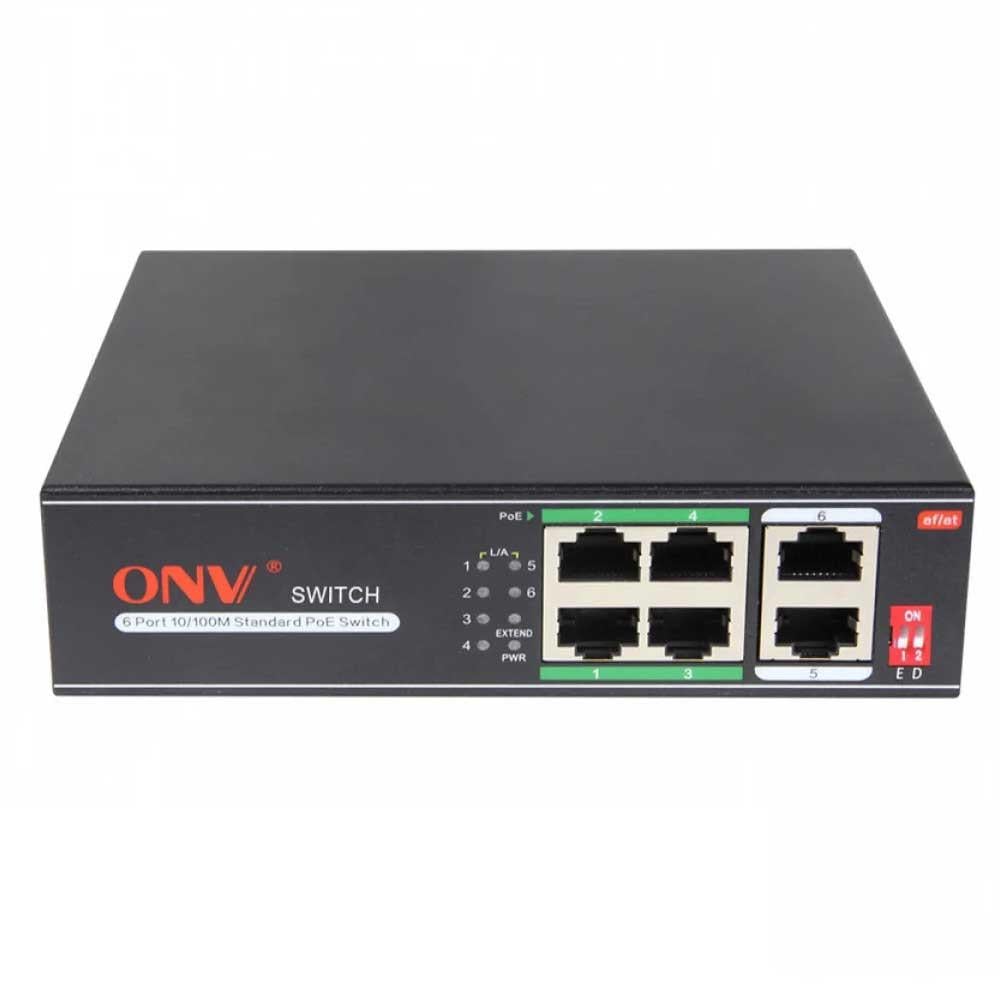 PoE комутатор ONV ONV-H1064PLD  (4xPOE, 2xLAN)