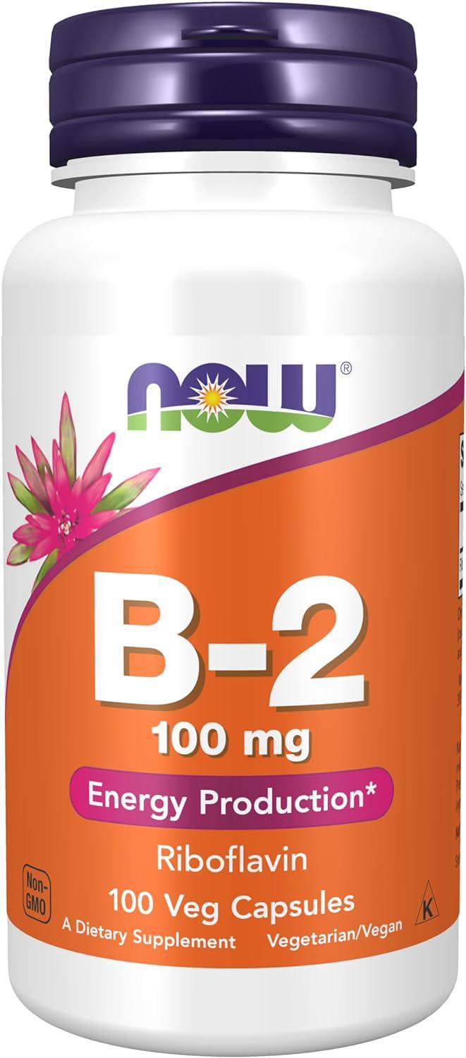 Рибофлавин NOW B 2 Riboflavin 100 мг 100 капсул