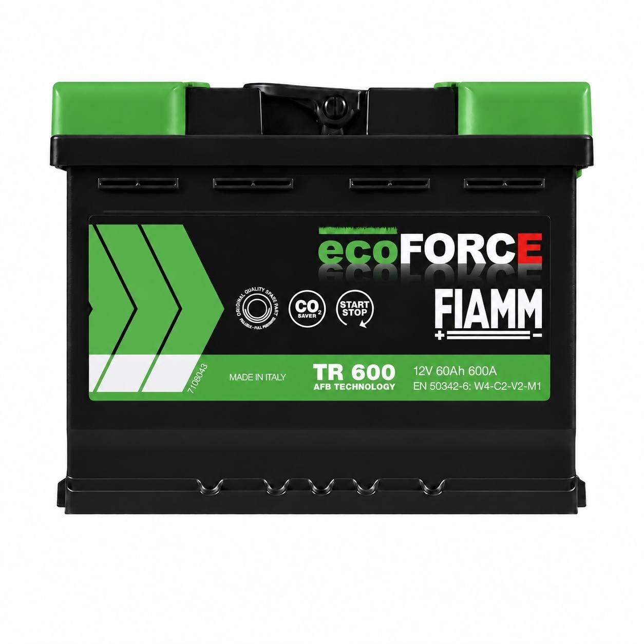 Акумулятор автомобільний Fiamm AFB 60 Ah 600A R+ 12V (3203492705)