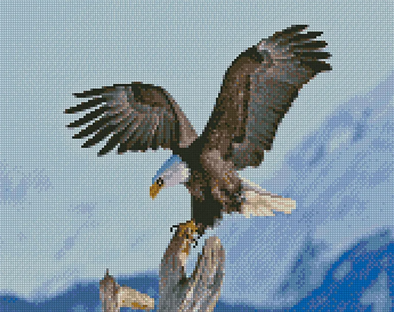 Алмазная мозаика Strateg Горный орел 2 40х50 см (FA40779)