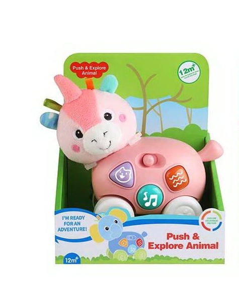 Брязкальце музичне 1953-1 мелодія/звукові ефекти/підсвічування колеса в коробці