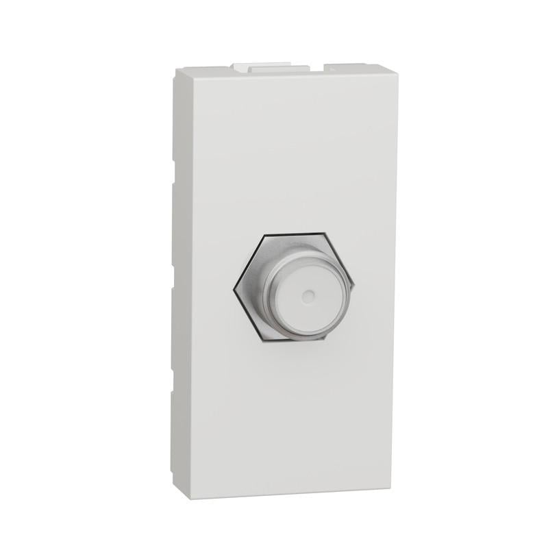 Розетка Schneider Electric ABS-UV Unica Coaxial F-type 1 модуль Белый (NU346818)