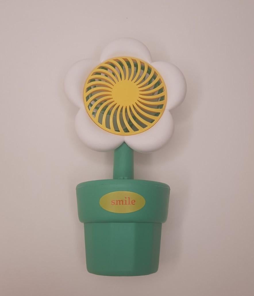 Вентилятор настольный аккумуляторный цветок Flower Fan (677-3)