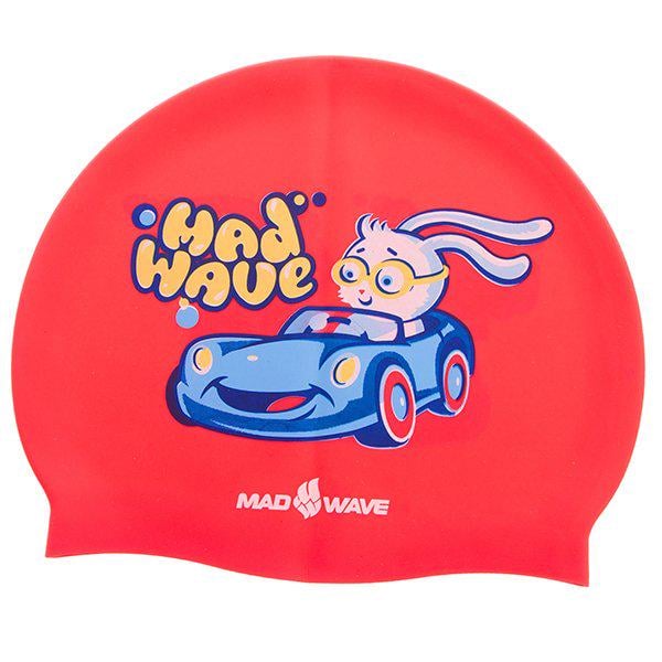 Шапочка для плавания Mad Wave детская Bunny M057812000W Красный (60444172) Шапочка для плавания Mad Wave детская Bunny M057812000W Красный (60444172)