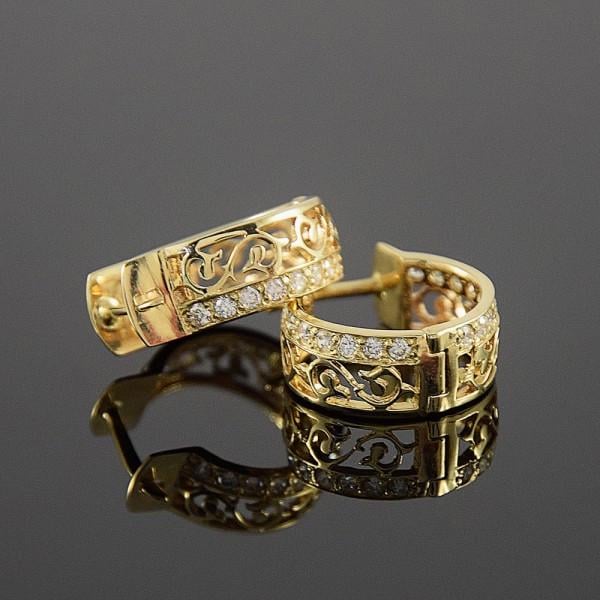 Сережки жіночі з фіанітами (1618854944)