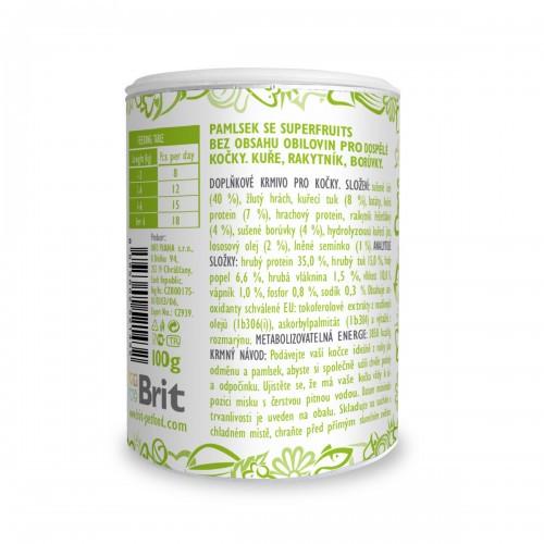 Ласощі для котів Brit Care Cat Snack Superfruits Chicken 100 г - фото 3