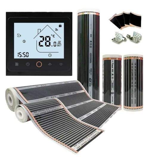 Плівка інфрачервона Felix з регулятором WiFi/електрична підлога під лінолеум і ламінат 220 Вт/м2 2 м2 (440 Вт)