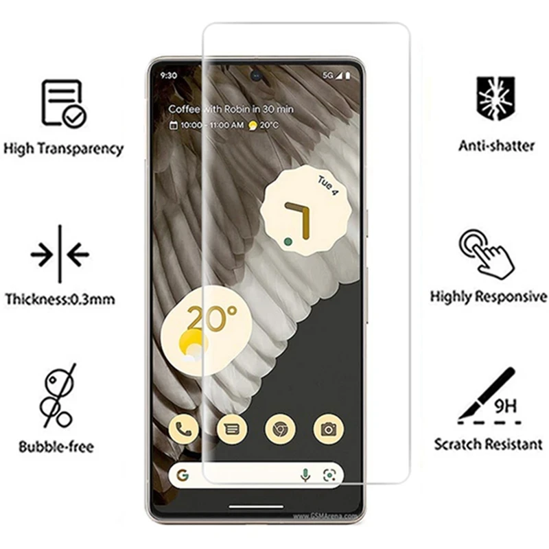 Захисне скло для Google Pixel 7 Pro з ультрафіолетовим нано-рідким клеєм (1814580622) - фото 4