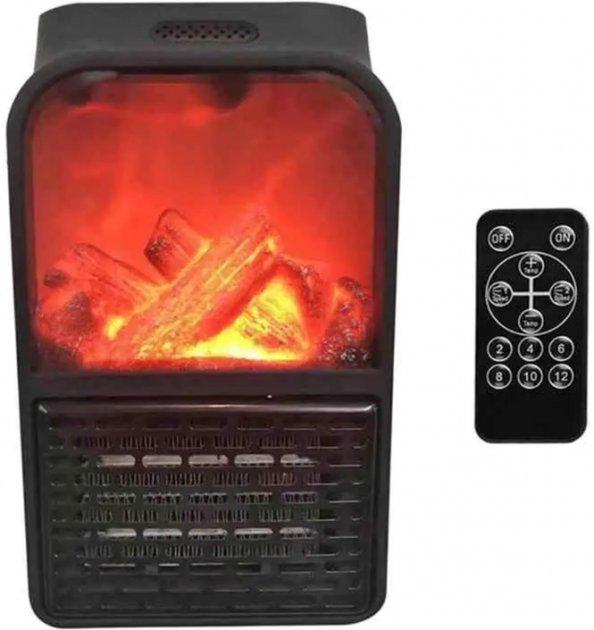 Обогреватель портативный Flame с LCD 500 W дисплеем и имитацией камина + пульт
