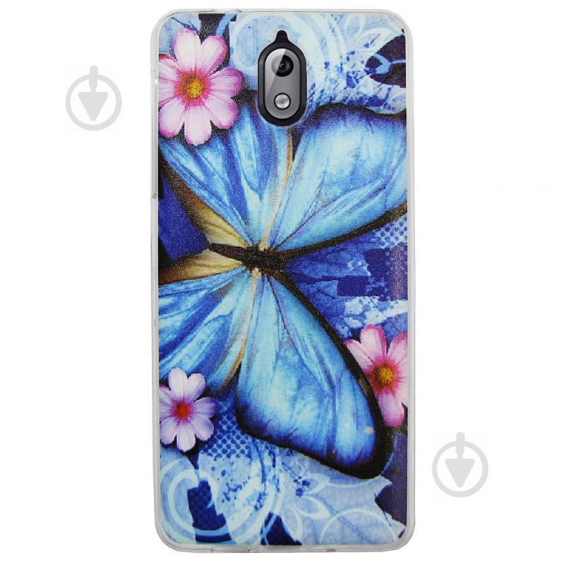Чехол с рисунком Printed Silicone для Nokia 3.1 Бабочка (arbc3301)