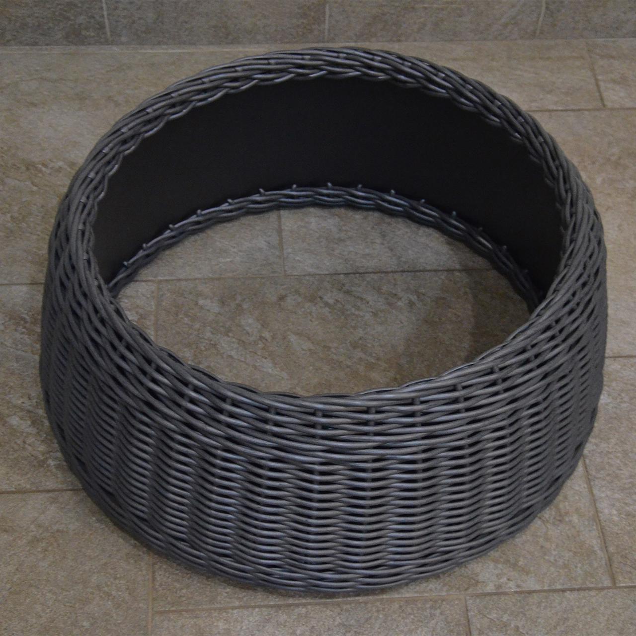 Подставка-юбка под елку плетеная из искусственного ротанга/ручной работы XL Графитовый (23116145) - фото 3 Подставка-юбка под елку плетеная из искусственного ротанга/ручной работы XL Графитовый (23116145) - фото 3