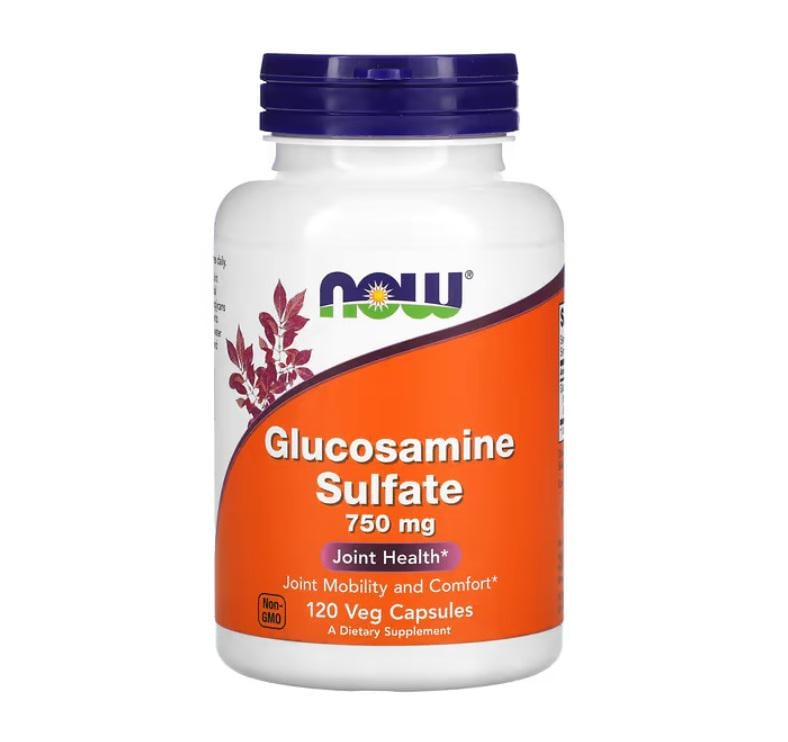Глюкозамін NOW GLUCOSAMINE SULFATE 750 мг 120 кап.