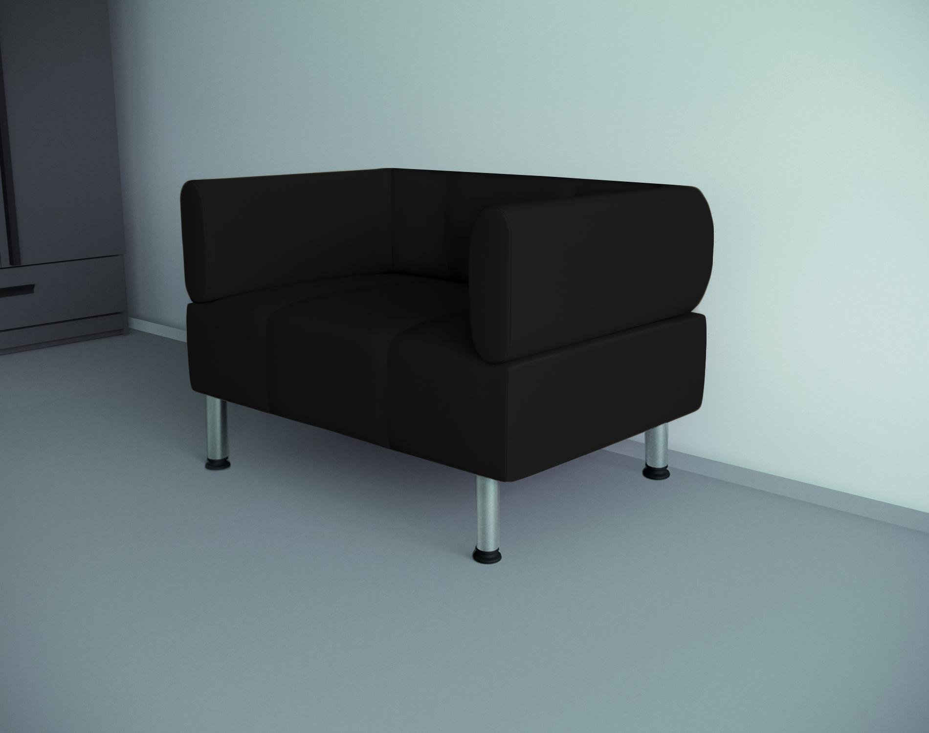 Кресло офисное Tobi Sho Бенно-1 с подлокотниками и прямой ногой кожзам 1000х720х750 мм Черный (2230) - фото 2 Кресло офисное Tobi Sho Бенно-1 с подлокотниками и прямой ногой кожзам 1000х720х750 мм Черный (2230) - фото 2