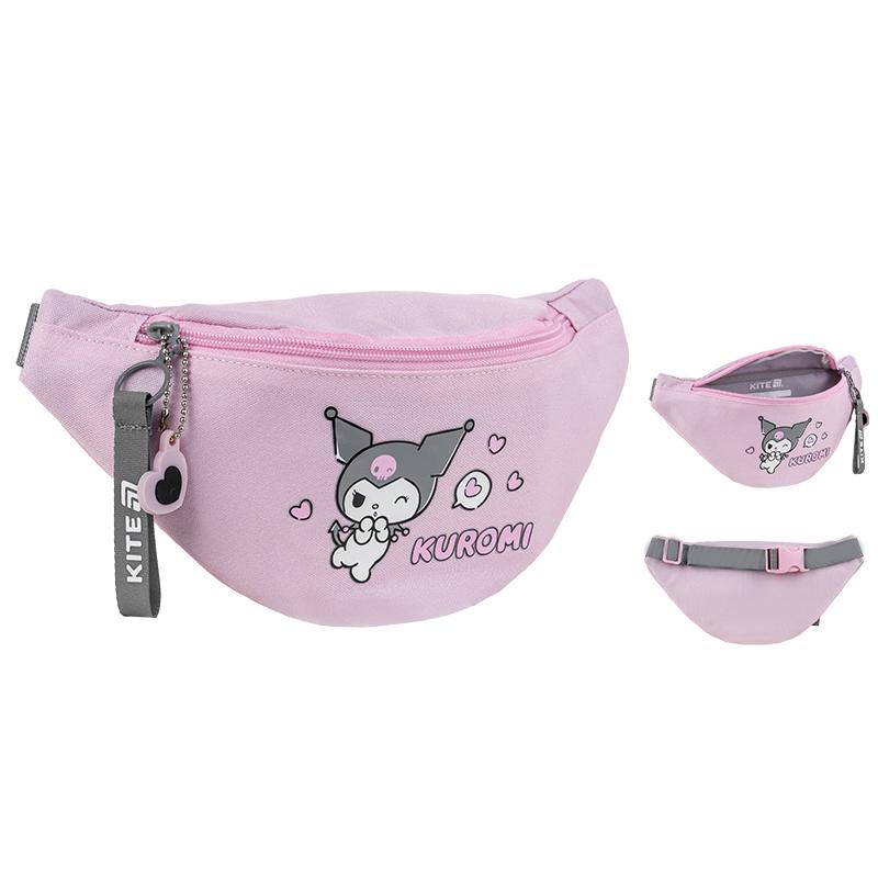 Поясна сумка-бананка дитяча Kite Kids Kuromi Рожевий (HK25-2577-1) - фото 3 Поясна сумка-бананка дитяча Kite Kids Kuromi Рожевий (HK25-2577-1) - фото 3