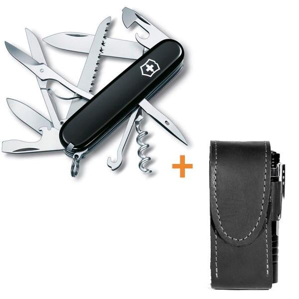 Комплект нож Victorinox Huntsman 1.3713.3/чехол с фонариком - фото 10