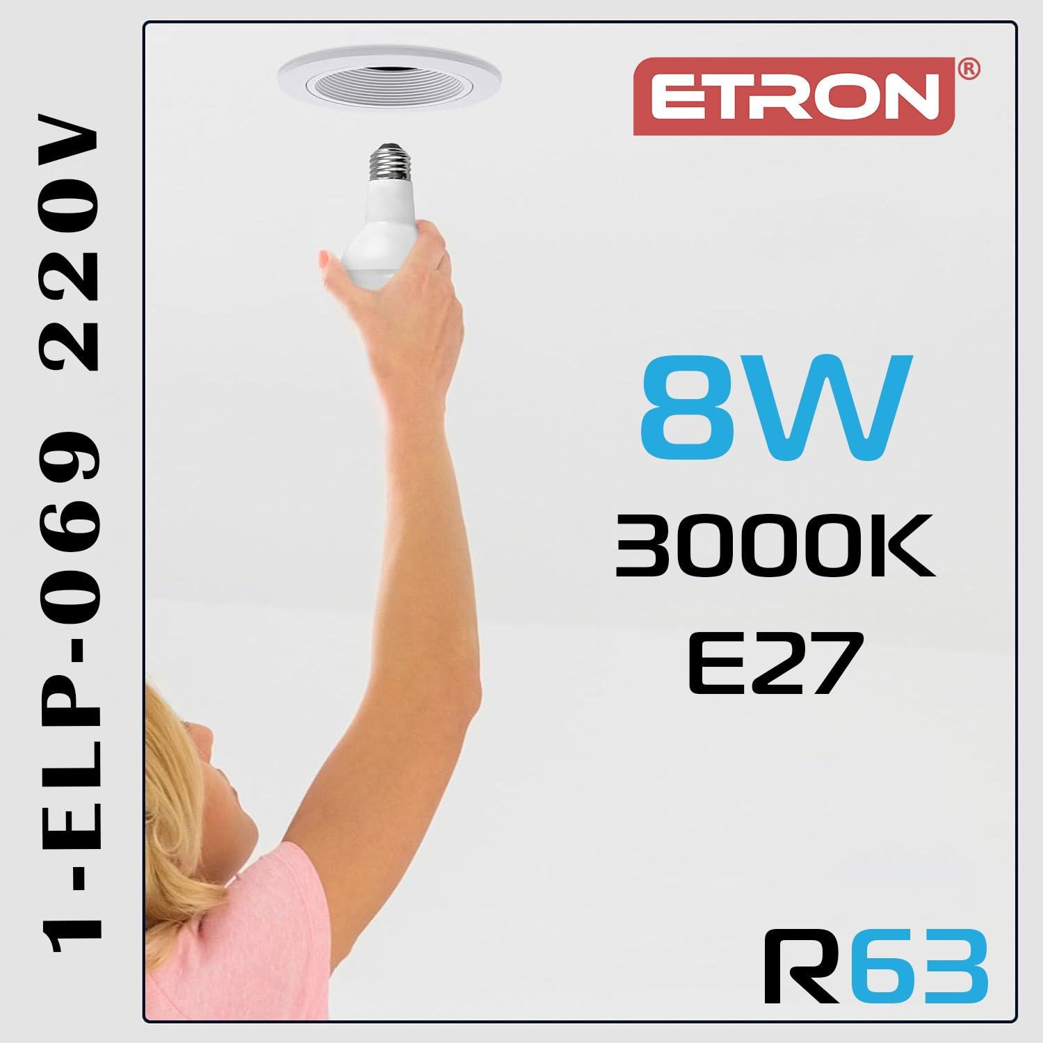 Світлодіодні лампи ETRON 8W R63 3000K 220V E27 4 шт. (15213533) - фото 4