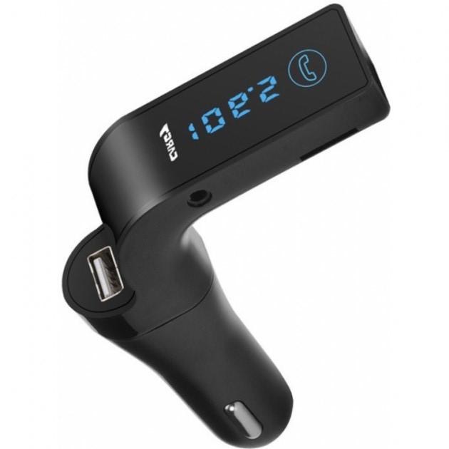 Автомобильный FM-модулятор Clefers G7 з Bluetooth MP3 AUX передавач Черный (3-5-11080)
