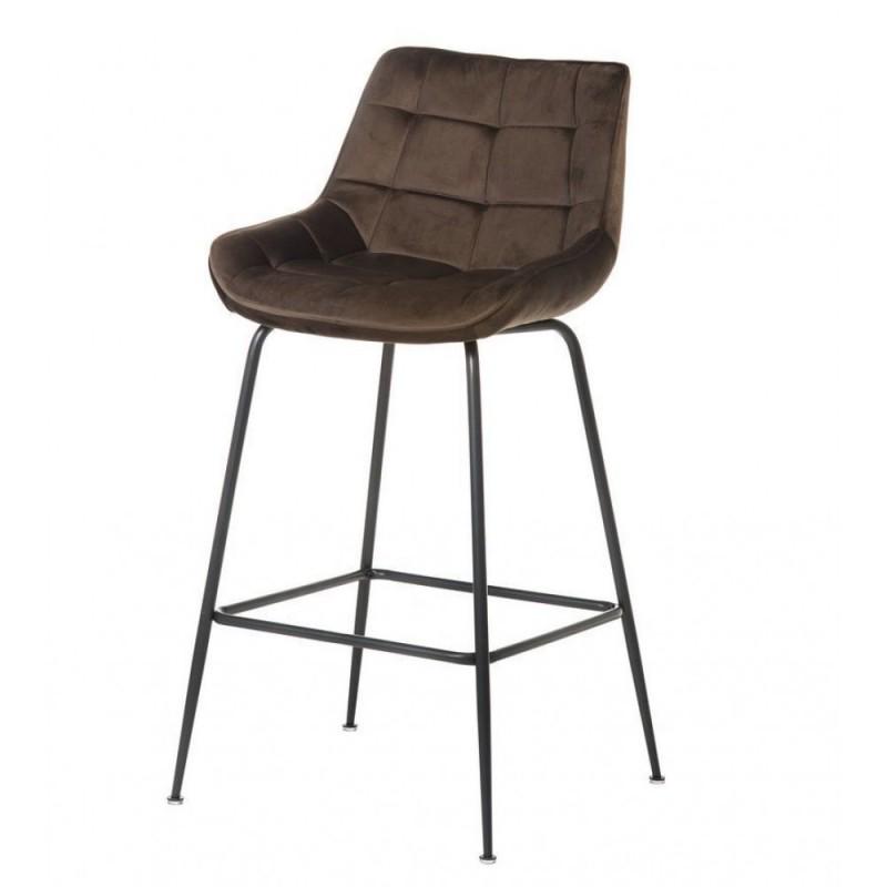 Стул барный Vetro Mebel B-140 крашеный металл Мокко