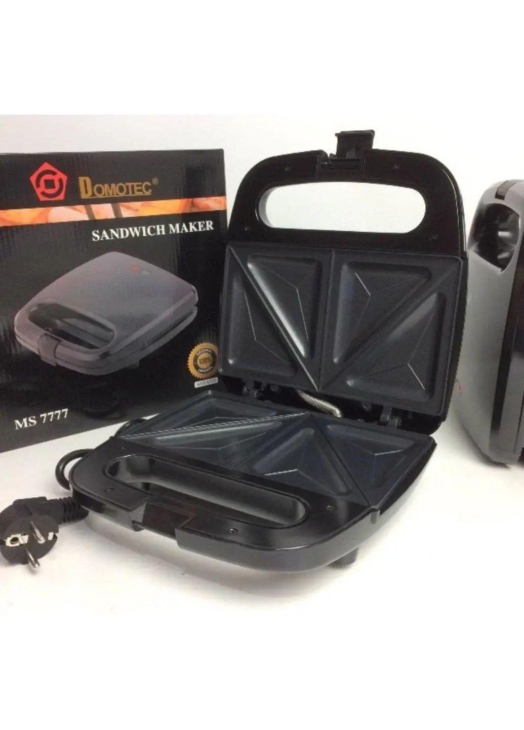 Сэндвичница Domotec MS 7777 750W 220-240V с антипригарным покрытием, термостатом и скользящими ножками (opt-104673) Сэндвичница Domotec MS 7777 750W 220-240V с антипригарным покрытием, термостатом и скользящими ножками (opt-104673)
