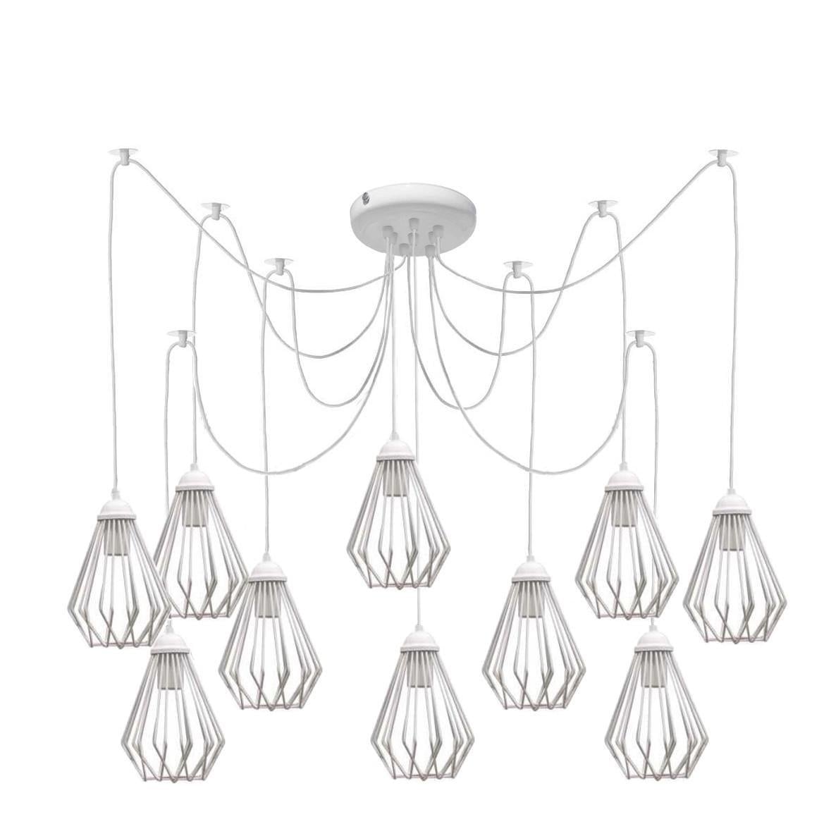 Люстра MSK ELECTRIC Silvia паук 10 плафонов (NL 05371-10 W)