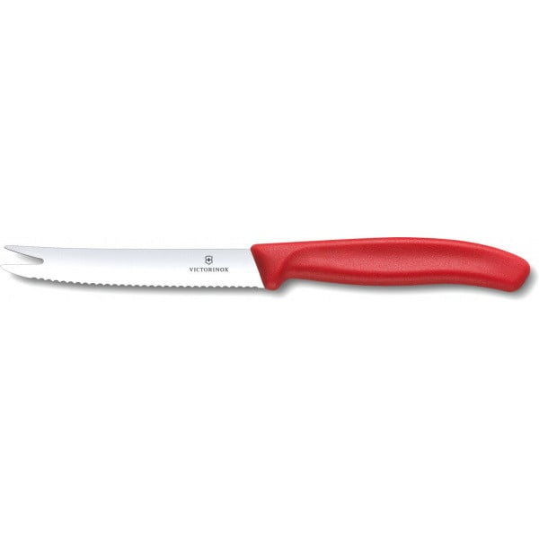 Кухонний ніж Victorinox Swiss Classic Cheese & Sausage 110 мм Червоний (6.7861)