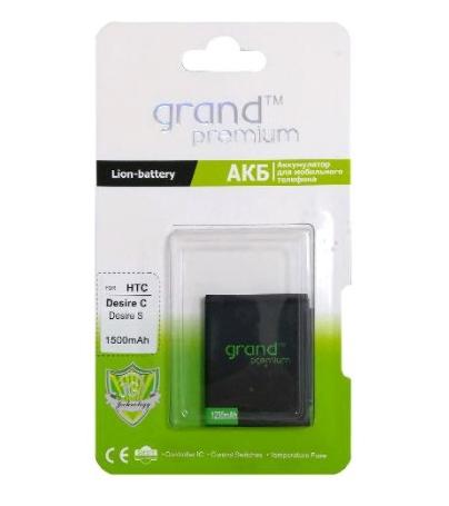 Акумуляторна батарея Grand Premium для HTC Desire C 1500 mAh (000020970) Акумуляторна батарея Grand Premium для HTC Desire C 1500 mAh (000020970)