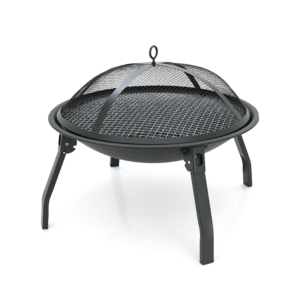 Гриль угольный круглый VOLTRONIC 55х28 см Черный матовый (YUT_V2770)