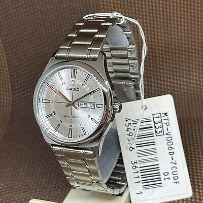 Наручные часы мужские Casio MTP-V006D-7C Timeless Collection Серебряный (2668164290)