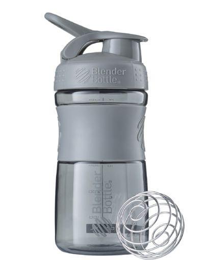 Шейкер спортивный Blender Bottle SportMixer Flip 590 ml Grey (18067466) - фото 1