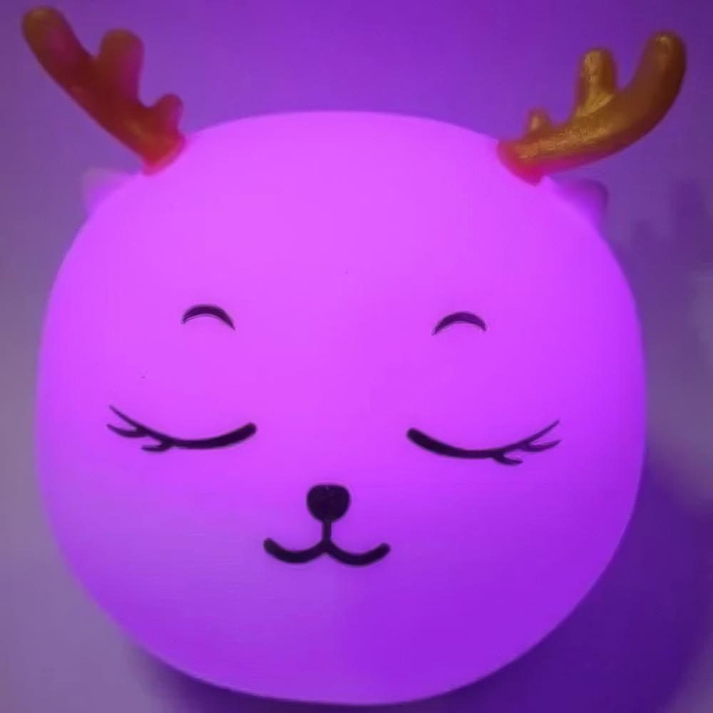 Ночник в виде оленя с сенсорным датчиком Cute Deer Silicone Night Light (1010688-White) - фото 3