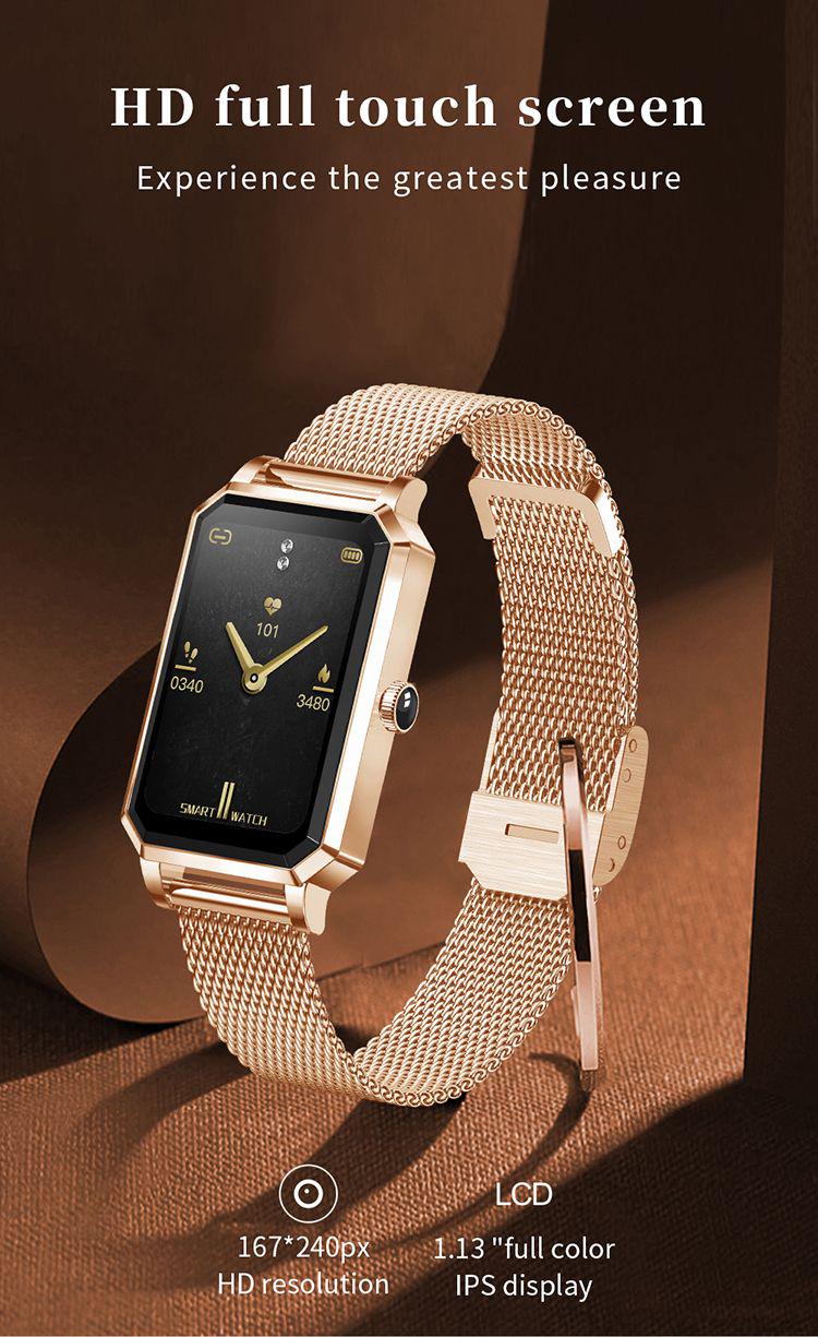 Смарт-часы Bakeey NX2 тонометр/пульсоксиметр 2 ремешка Gold (6aadfa81) - фото 8 Смарт-часы Bakeey NX2 тонометр/пульсоксиметр 2 ремешка Gold (6aadfa81) - фото 8