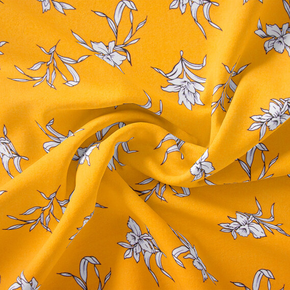 Ткань штапель твил IDEIA Нарцис 1,5 м Горчица (2200004218342)
