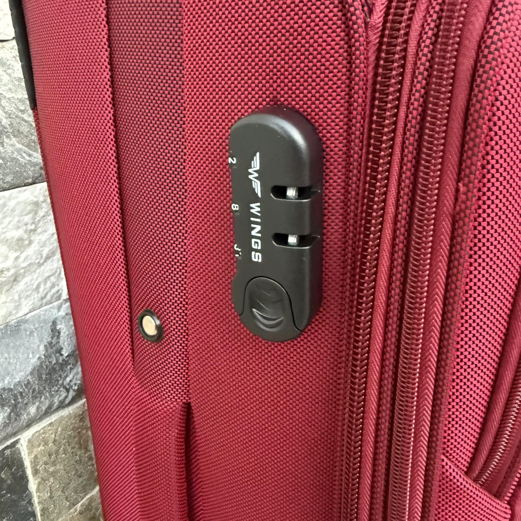 Валіза тканинна Wings 1708 на 4 колесах M Бордовий (30485144) - фото 5 Валіза тканинна Wings 1708 на 4 колесах M Бордовий (30485144) - фото 5