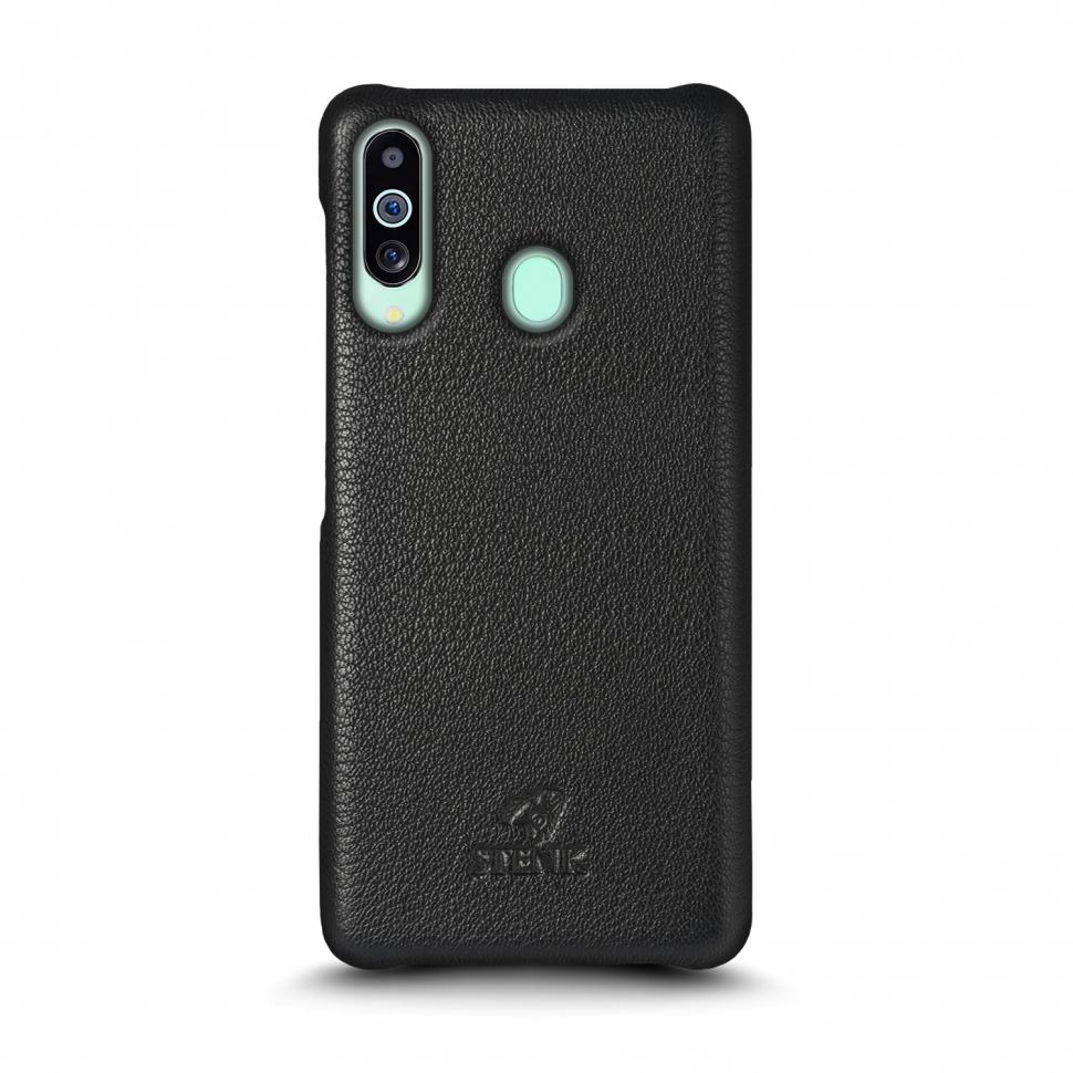 Кожаная накладка Stenk Cover для Samsung Galaxy M40 Черная (69440)