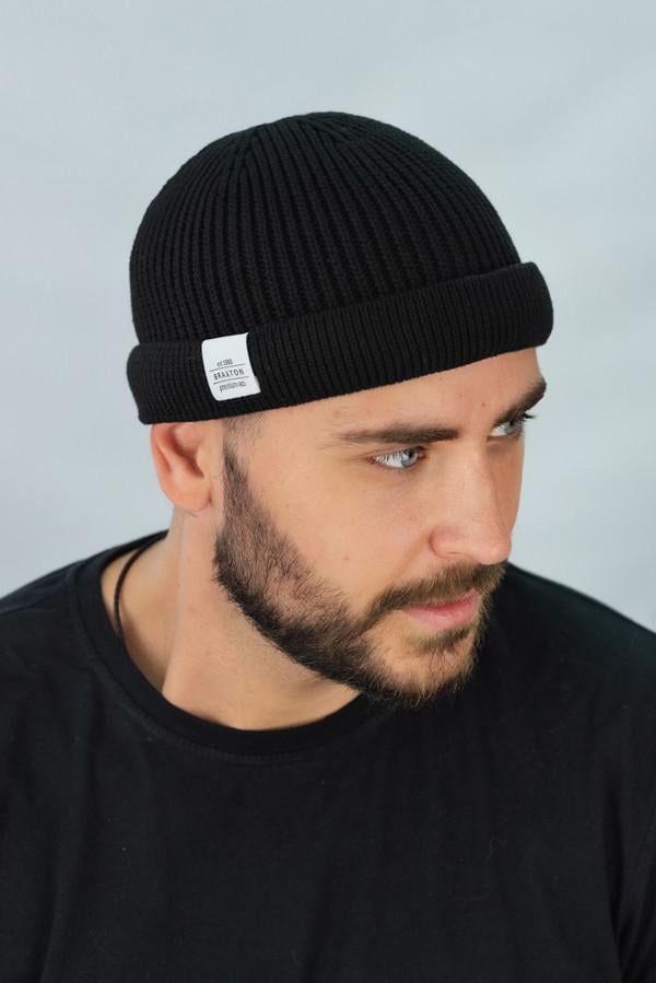 Шапка мужская с отворотом Braxton Монатик 5506 Черный (2351538567)
