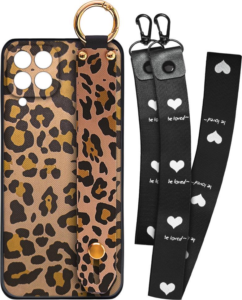 Чехол SHLab Samsung Galaxy M33 5G M336 Leopard + два ремешка с карабином (32027)