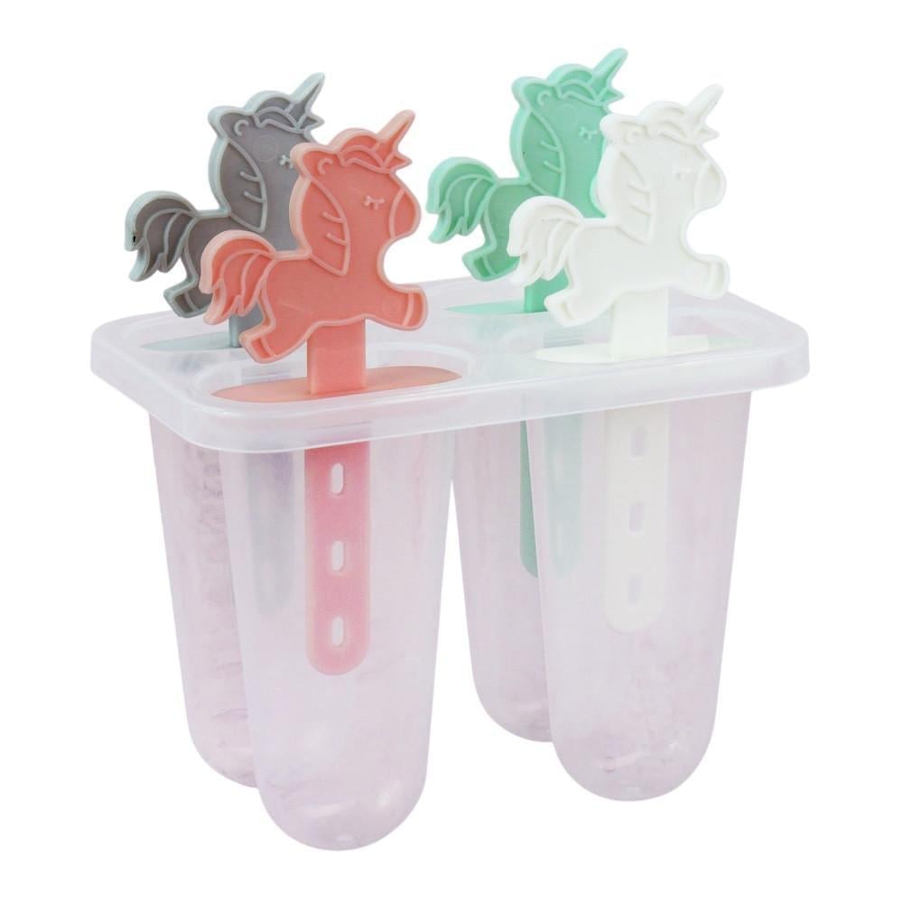 Набор форм для мороженого Stenson Единорог пластиковые 4 шт. (R92499)