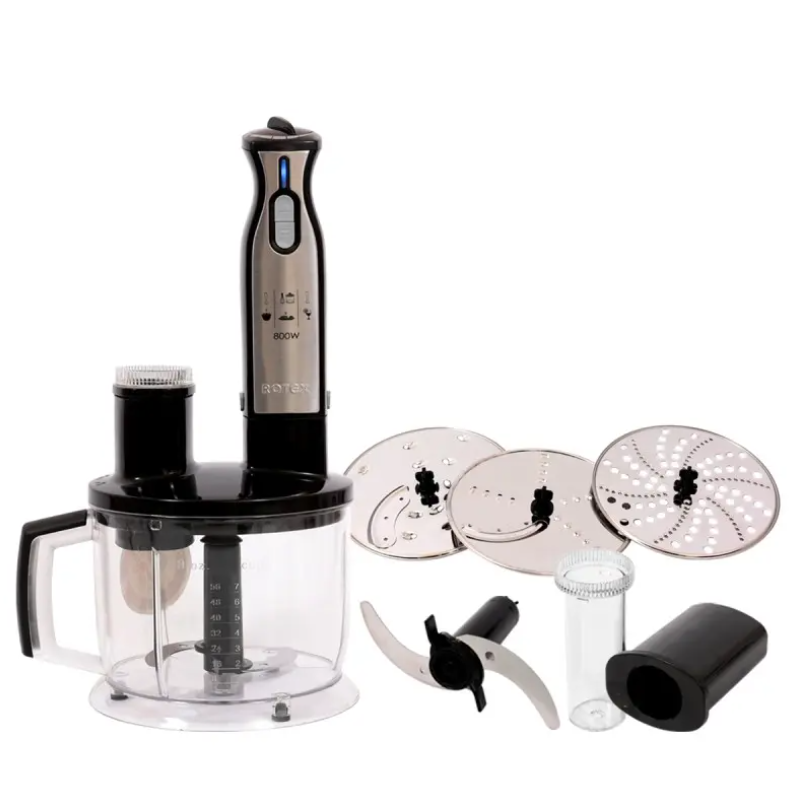Блендер погружной ручной RTB810-B 1000 Вт с насадкой для дерунов (236236524)