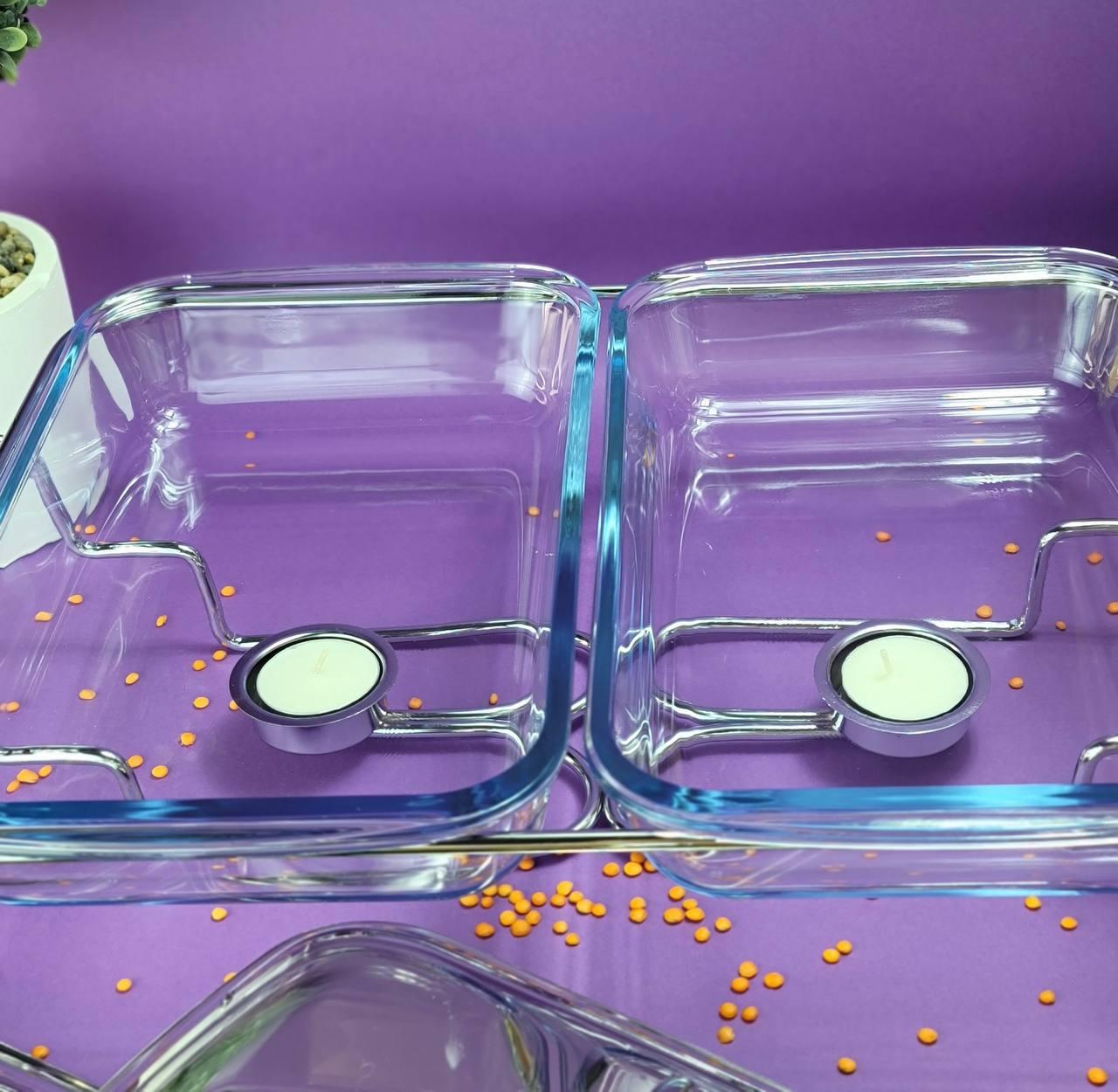 Марміт настільний Edenberg зі скляною ємністю з підігрівом на підставці 3,6 л (EB-1444) 2x1,8 л - фото 4 Марміт настільний Edenberg зі скляною ємністю з підігрівом на підставці 3,6 л (EB-1444) 2x1,8 л - фото 4