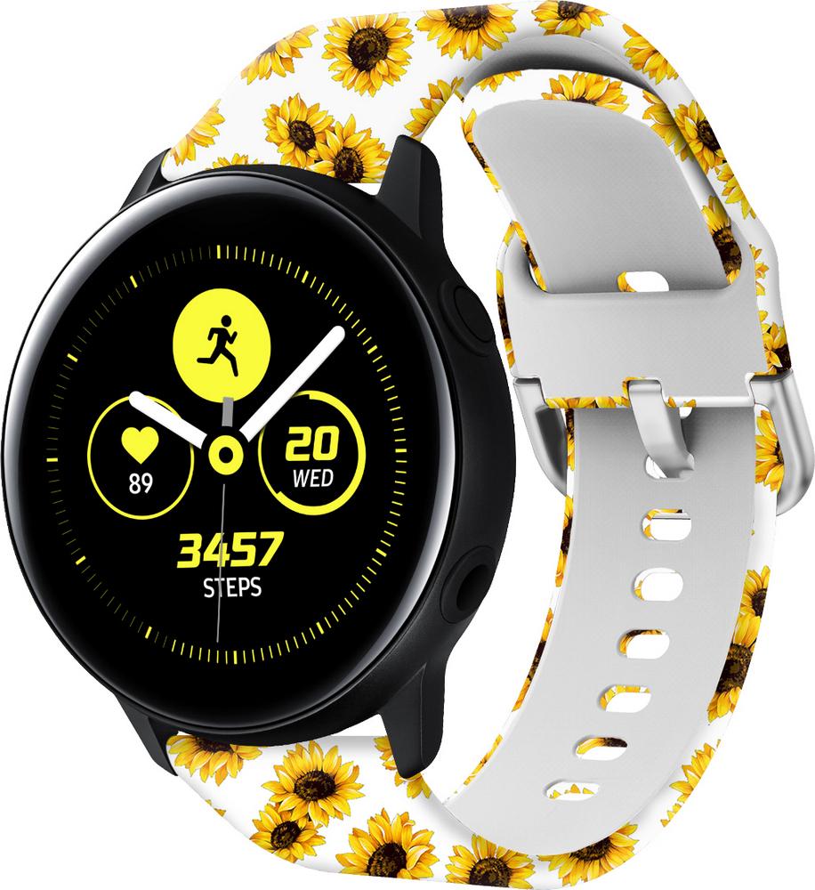 Ремінець Colorful для Galaxy Watch Active Sunflower White (28426) - фото 1